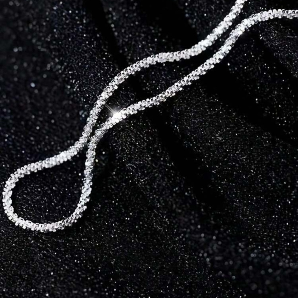 2pcs/set Simple Shiny Silver Anklet For Women, Great For Dates, Holidays - Picture 3 of 5